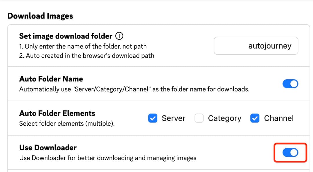 Enable Extension Setting